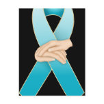 Addiction Recovery Ribbon Awareness Postcards
