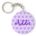 Addie in Purple Keychain