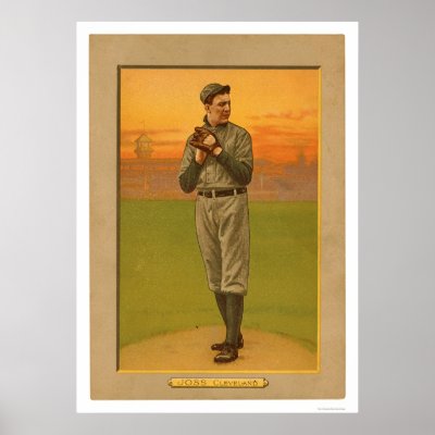 Addie Joss Cleveland Baseball 1911 Posters by lc_baseball