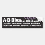 ADDiva Bumper Sticker - black