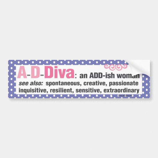 ADDiva bumper sticker - purple