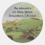 Address Label Round Sticker