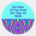 Address Labels Colourful fractal Sticker