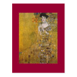 Adele Bloch-Bauer's Portrait  by Gustav Klimt Post Cards