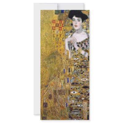 Adele Bloch-Bauer's Portrait  by Gustav Klimt Custom Rack Cards by VintageGiftStore