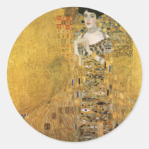 Adele Bloch-Bauer's Portrait Round Sticker