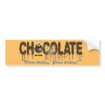 Adesivo ara carro chocolate bumper stickers