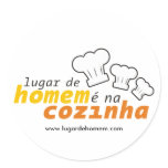 Adesivo Lugar de Homem é na Cozinha