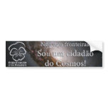 Adesivo p/ carros Sou um cidadão do Cosmos