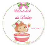 Adesivo Personalizada para Latinhas Chá de Bebê