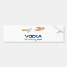 Adesivo Vodka - Disconnecting people