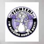 ADHD Cat Fighter posters