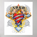 ADHD Cross & Heart posters