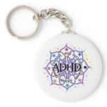 ADHD Lotus Tribal Key Chains