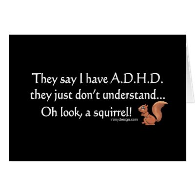 ADHD Squirrel Humour by ironydesign