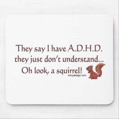 ADHD Squirrel Humour by ironydesign