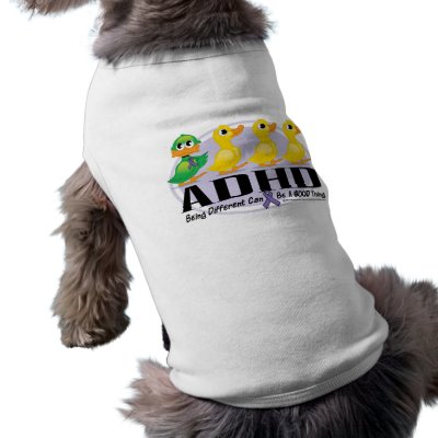 ADHD Ugly Duckling Dog Tee by fightcancertees