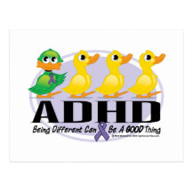 ADHD Ugly Duckling Postcards