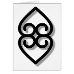 Adinkra - earth-BW Cards