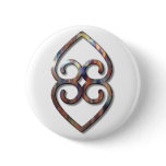 Adinkra-earth-copper Pinback Button