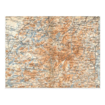 Adirondack Map Postcard