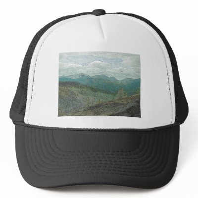 Adirondack Mountain Peaks Panorama Hats by AdirondackImages