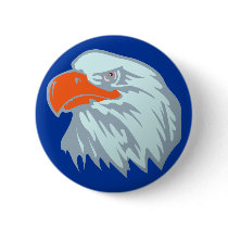 Adler eagle Kopf head Button