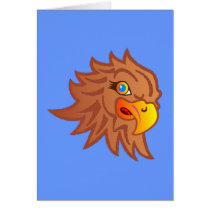 Adler eagle Kopf head Karten