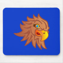Adler eagle Kopf head Mauspad