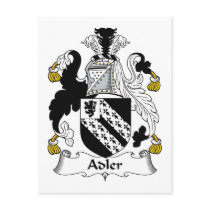 Adler Family Crest Post Cards