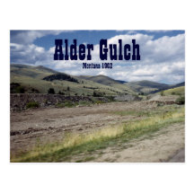 Adler Gulch Montana 1962 Postcard