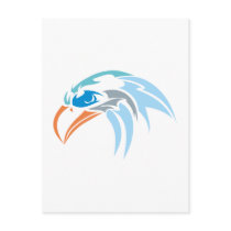 Adler Kopf eagle head Postkarte