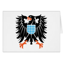 Adler Wappen Bayern eagle crest Bavaria Karten