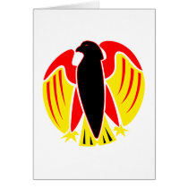 Adler Wappen Deutschland eagle crest Germany Grußkarte