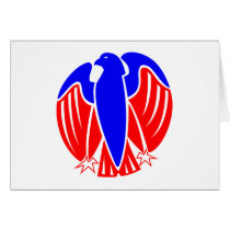 Adler Wappen USA eagle crest United States Grußkarten