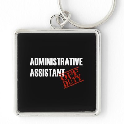 Admin Assist Dark Key Chains by NotWorking