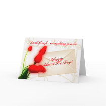 Admin Pro Day Tulips Greeting Card