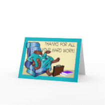 Admin Pro - Thank You For Hard Work Greeting Cards