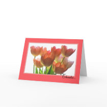 Administrative Assistant Day Card -- Orange Tulips