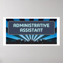 Administrative Assistant Marquee Print