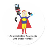 Administrative Professional Super Hero Sticker