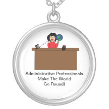 Administrative Professional World Necklace