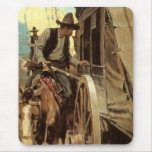 Admirable Outlaw by NC Wyeth Mousepads