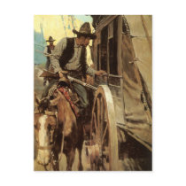 Admirable Outlaw by NC Wyeth Post Card