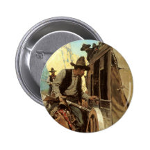 Admirable Outlaw by NC Wyeth, Vintage Cowboys Pin