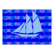Admiral Blue Sail Voyage Card