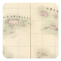 Admiralty Islands Oceania no 24 Square Sticker