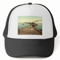 Admiralty Pier, Dover, England rare Photochrom Trucker Hat
