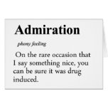 Admiration Definition cards