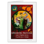 Admission Day Advertisment, State Festival Greeting Card